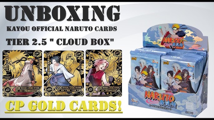 Card Naruto Originais do Japão - Booster cartas Naruto