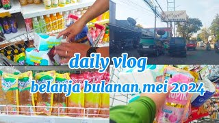 #dailyvlog#bukapaket ‼️belanja bulanan mei 2024🥰‼️