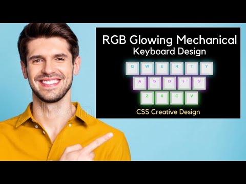 CREATE A GLOVING KEYBOARD IN HTML CSS
