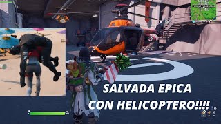 SALVADA EPICA A COMPAÑERO EN HELICOPTERO