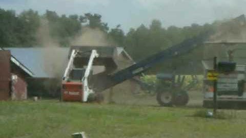 Loading chicken litter