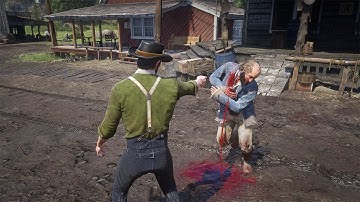 Red Dead Redemption 2 : Torturing and Brutally Killing NPCs #111 (Euphoria Ragdolls)