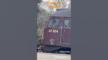 Lovely old diesel train class 47 47804 west coast railways #trains #railway #train