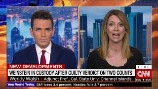 Wendy Walsh reacts to the conviction of Harvey Weinstein on CNN's "Your World Today."