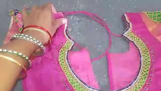 Embroidery blouse design /cut work embroidery design /patu Saree blous embroidery design in Telugu