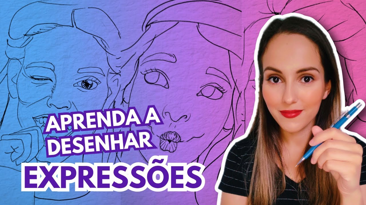 Pontos-chave e como desenhar expressões faciais [rostos sorridentes,  chorosos e zangados]