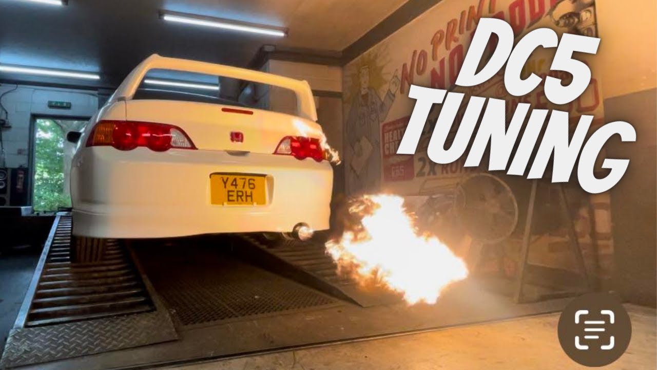 Big Flames 🔥 Honda Integra DC5 Tuned after 