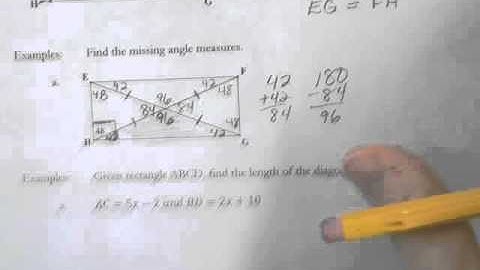 Section 7.4: Special Parallelograms