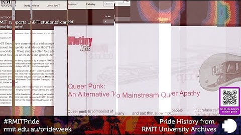 RMIT Pride - History from the University Archives