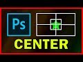 How to center an object in adobe photoshop cc 2019  tutorial