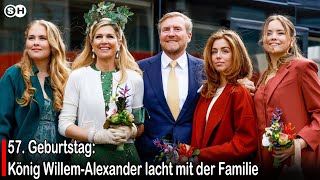 57. Geburtstag: König Willem-Alexander lacht mit der Familie #germany | SH News German