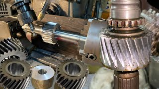 How Young Machinist With Essential Machining Skills Make New Helical Gear From Round Iron Bar by Amazing Things Official 83,078 views 10 months ago 23 minutes