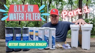 How to build a cheap and VERY good RV water filter  DIY Water Filter  Make RV Park water safe