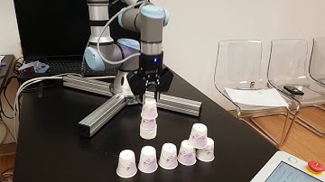 Robot cup stacking