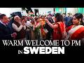 LIVE:  PM Modi arrives to a warm welcome in Sweden