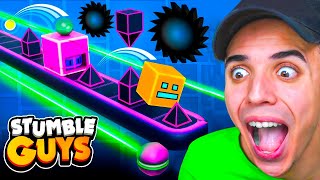 NUEVO MAPA de GEOMETRY DASH en STUMBLE GUYS! 😨 *99% imposible*