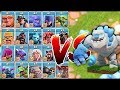 ALL TROOPS vs. ICE GOLEM!! "Clash Of Clans" WHO WILL WIN!!?!