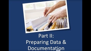 NIDILRR Data Archiving and Sharing Training Part 2: Preparing Data and Documentation