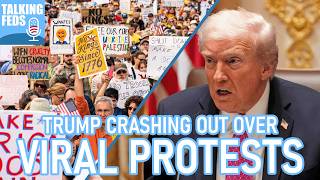 картинка: 🚨Трамп растаял на фоне вспыхнувших протестов «Никаких королей»