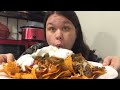 LOADED NACHOS TIME!!! (NOW LETS GET TOO) #foodie  #mukbang ,#subscribe ,#messy