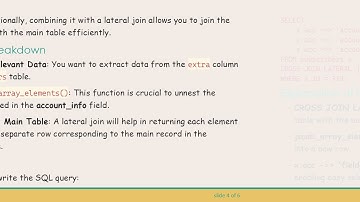 How to Split JSONB Array Elements into Columns in PostgreSQL