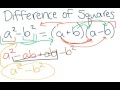 Difference of Squares Concepts