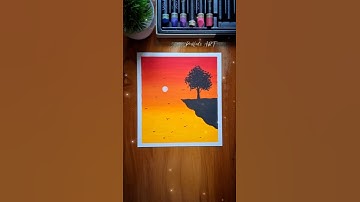 🌅 Mesmerizing Sunset Landscape Painting