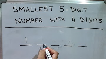 Write the smallest 5 digit number with 4 different digits | #smallestnumber | Maths Tube Learning