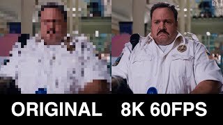 Paul Blart Mall Cop (2009) in 8K 60FPS (Upscaled by Artifical Intelligence)