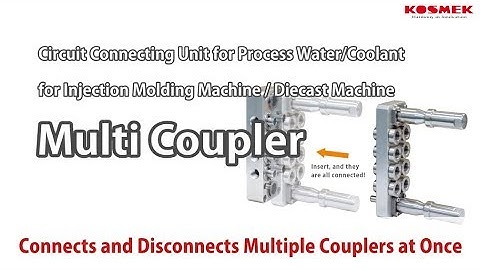 【KOSMEK】Fluid Circuit Connecting Unit for IMM/Diecast Machine: Multi Coupler (model JMC/JMD)