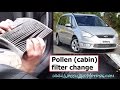 How to replace pollen (cabin air) filter Ford Galaxy/S-Max - RIGHT HAND DRIVE