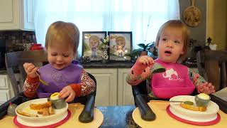 Twins try soldier eggs