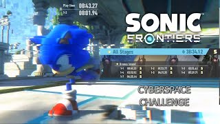 Sonic Frontiers DLC | Cyberspace Challenge ALL Islands (S Rank) &amp; Cyberspace Power BOOST Unlocked!?