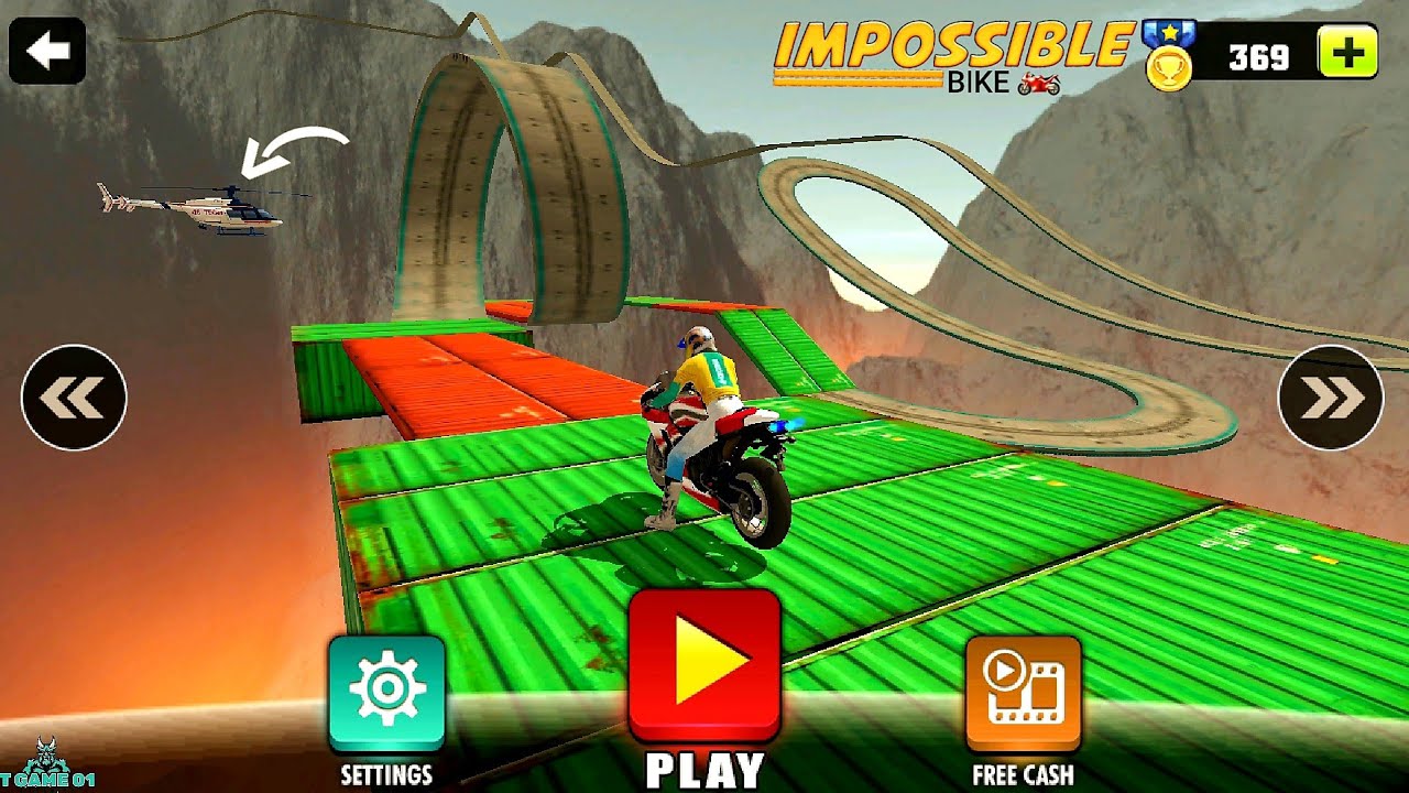 Impossible Motor Bike Tracks Android Gameplay, Walkthrough, iOS, Read, Bike stunt FHD #5