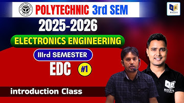🔴 Electronics Device and Circuit || Bteup 3rd Semester | Demo Class  01