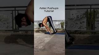 Commando Pushups Tutorial - Aztec Pushups Tutorial #calisthenics #fitnesschallenge #ytshorts