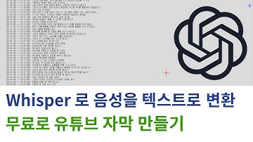 Whisper 사용법 - AI로 음성, 동영상을 텍스트로 받아쓰기 (colab 실습 노트북 포함)