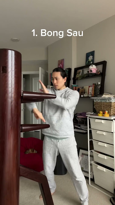Basic Wing Chun Wooden Dummy Drill (Day 30) #wingchun #kungfu #woodendummy #martialarts
