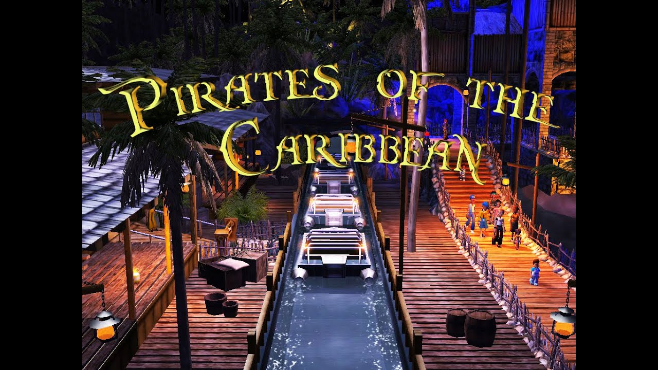 Pirates of The Caribbean Disneyland Paris attraction POV  [RCT3]  パイレーツオブカリビアン
