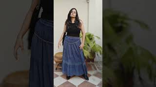 3 of styling this blue skirt.#fashion #skirt #ootd