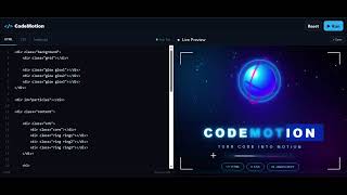 Full Create a Stunning HTML CSS JavaScript Animation | CodeMotion 🔥 News