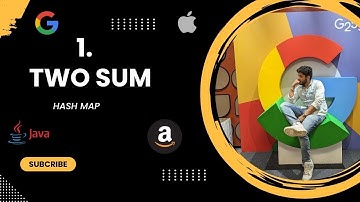 LeetCode 1 Two Sum | Hashmap  | Math | Amazon | Adobe | Bloomberg