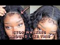 ✋ STOP! How to Melt Lace WITHOUT Glue! Natural 4c Edges 5x5 Wig! Beginner Friendly Feat. Ashimary