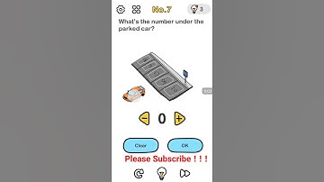 brainout level 7 what the number under the car,brain out,whats the number under the parked car