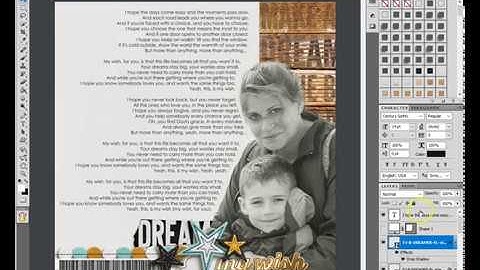 Digital Scrapbooking Tricks | How to create a CUSTOM TEXT BOX in Photoshop