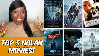 CHRISTOPHER NOLAN MOVIES RANKED! | TOP 5