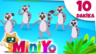 Lemur Şarkısı + Daha Fazla Çocuk Şarkısı | Miniyo
