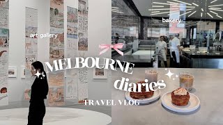 MELBOURNE diaries | travel vlog  lune bakery, aesthetic cafe, places to visit