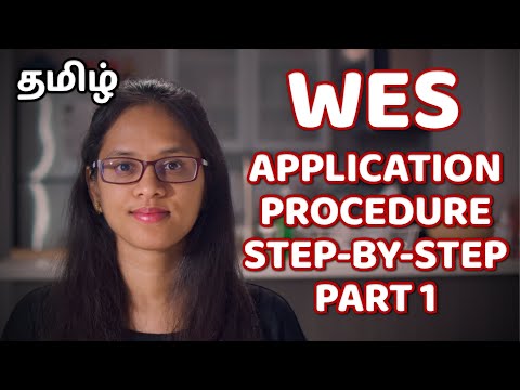 WES Application Step-by-Step | Register for WES | ECA Explained in Tamil | Abi & Parithi