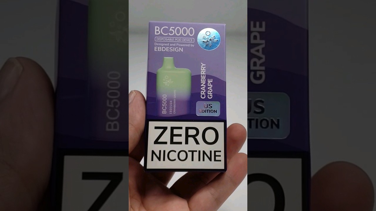 EBDESIGN BC5000 5000 Puffs Zero Nicotine Disposable!